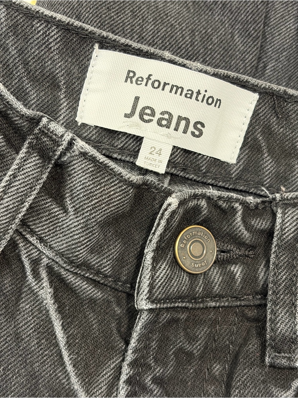 Reformation Wilder High Rise Wide Leg Cropped Jeans - Picture 5 of 6